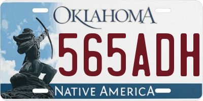 OK license plate 565ADH