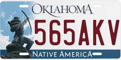 OK license plate 565AKV