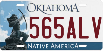 OK license plate 565ALV