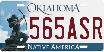 OK license plate 565ASR