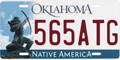 OK license plate 565ATG
