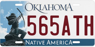 OK license plate 565ATH