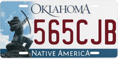 OK license plate 565CJB