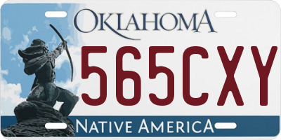 OK license plate 565CXY