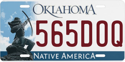 OK license plate 565DOQ