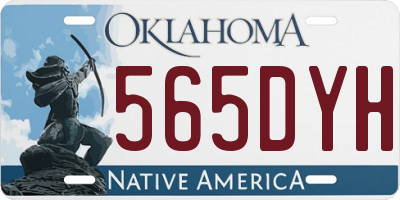 OK license plate 565DYH