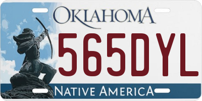 OK license plate 565DYL