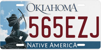 OK license plate 565EZJ