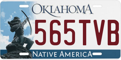 OK license plate 565TVB