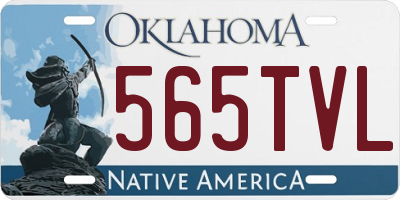 OK license plate 565TVL