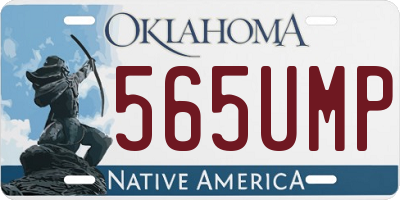 OK license plate 565UMP