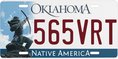 OK license plate 565VRT