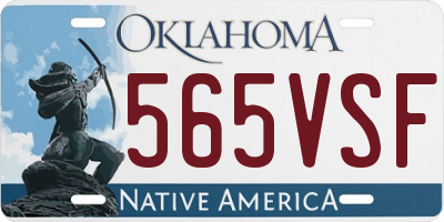 OK license plate 565VSF