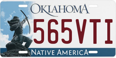 OK license plate 565VTI