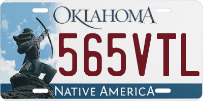 OK license plate 565VTL