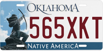 OK license plate 565XKT