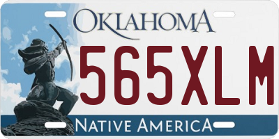 OK license plate 565XLM