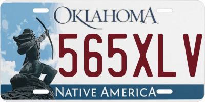 OK license plate 565XLV