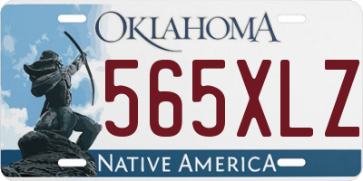 OK license plate 565XLZ