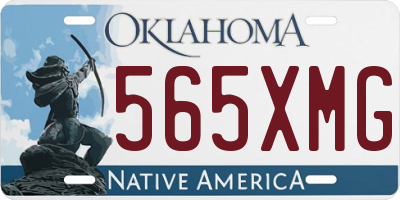 OK license plate 565XMG