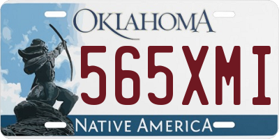 OK license plate 565XMI