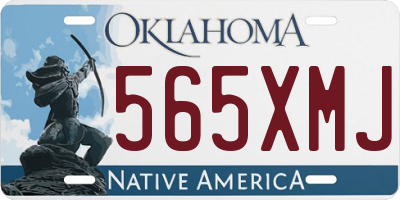 OK license plate 565XMJ