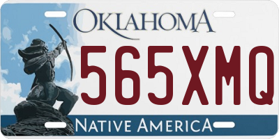 OK license plate 565XMQ