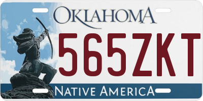 OK license plate 565ZKT