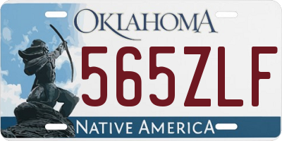 OK license plate 565ZLF