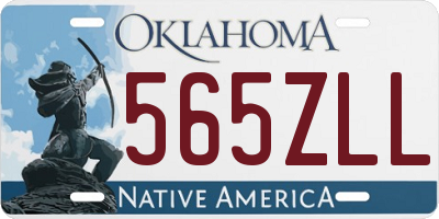 OK license plate 565ZLL