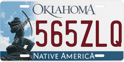 OK license plate 565ZLQ