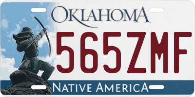 OK license plate 565ZMF