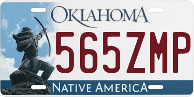 OK license plate 565ZMP