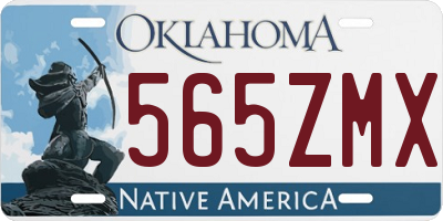OK license plate 565ZMX