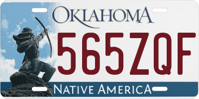 OK license plate 565ZQF