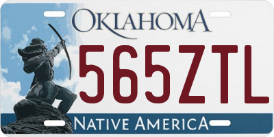 OK license plate 565ZTL