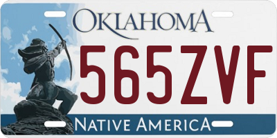 OK license plate 565ZVF