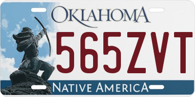 OK license plate 565ZVT