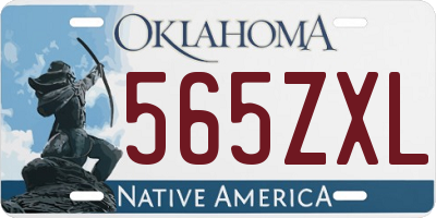 OK license plate 565ZXL