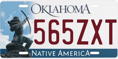 OK license plate 565ZXT