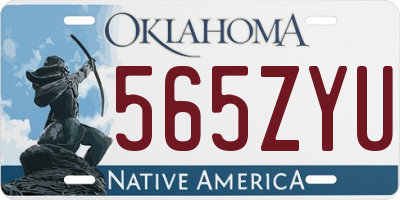 OK license plate 565ZYU