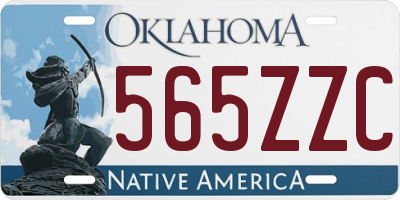 OK license plate 565ZZC