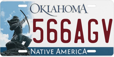 OK license plate 566AGV