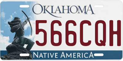 OK license plate 566CQH