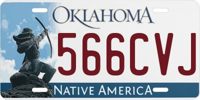 OK license plate 566CVJ