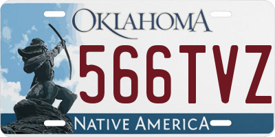 OK license plate 566TVZ