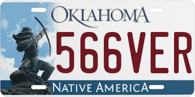 OK license plate 566VER