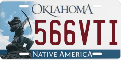 OK license plate 566VTI