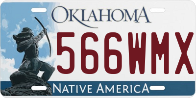 OK license plate 566WMX