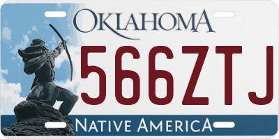 OK license plate 566ZTJ